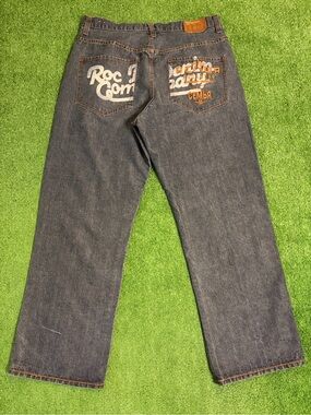 Y2K Rocawear Super Baggy Embroidered Jeans 38x33